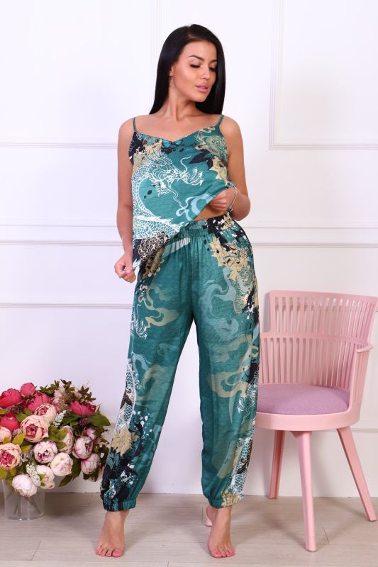 Hot Story Golden Dragon pajamas (T-shirt + pants)