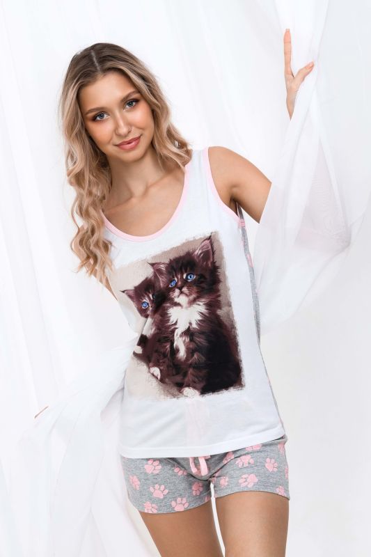 Pajamas Two kittens shorts